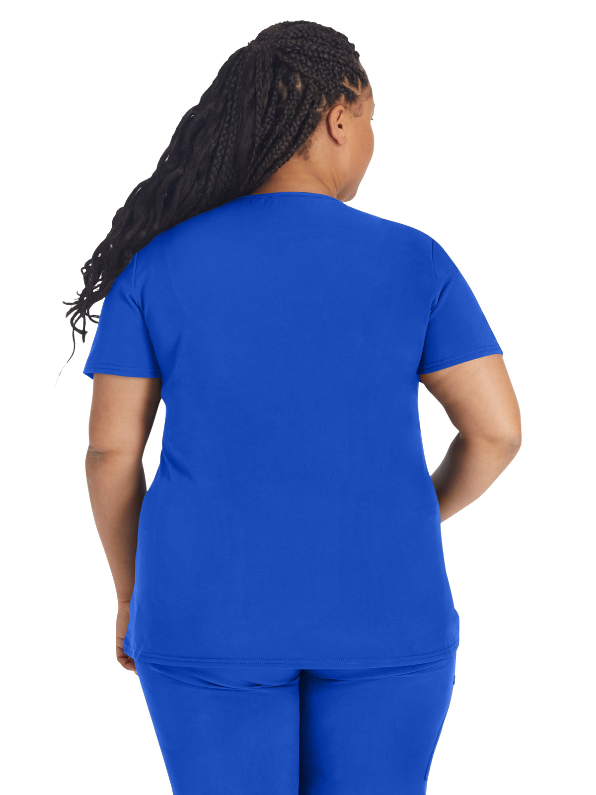 Women's 4-Pocket Cross-Over V-Neck Scrub Top