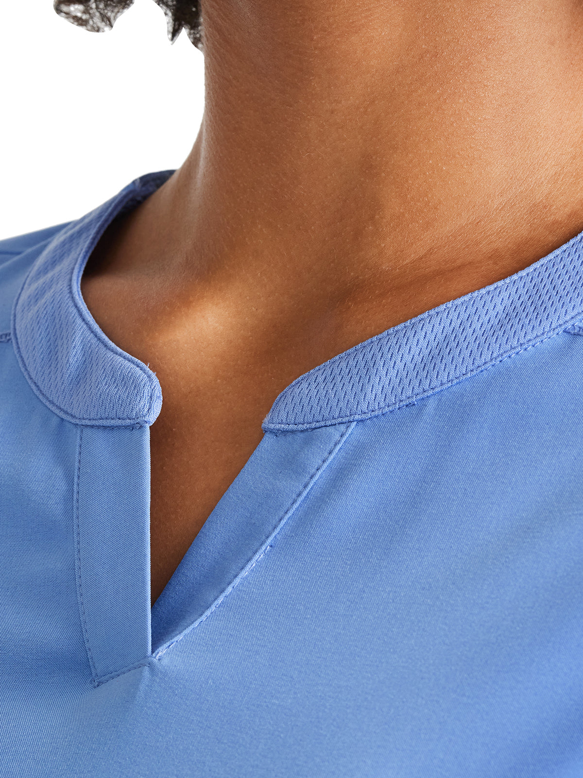 Women's 3-Pocket Henley Scrub Top