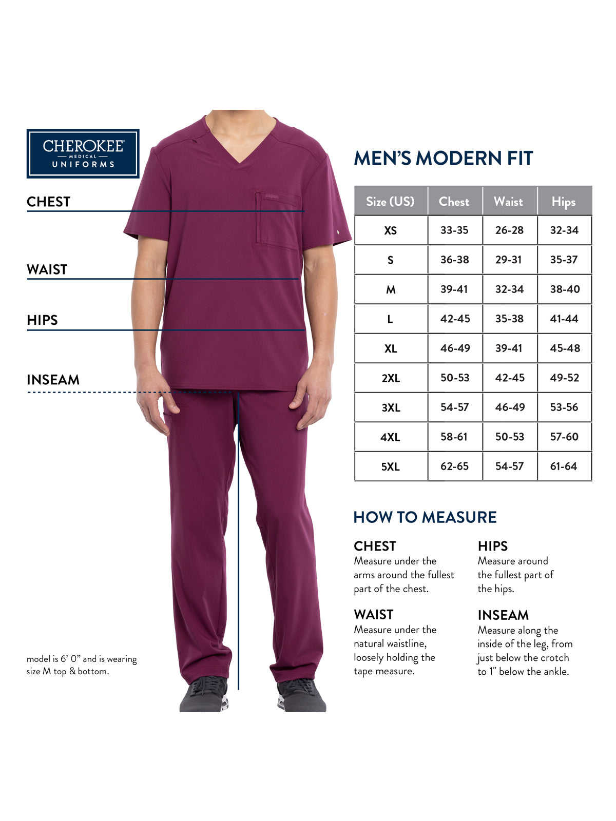 Men's 1-Pocket V-Neck Print Scrub Top