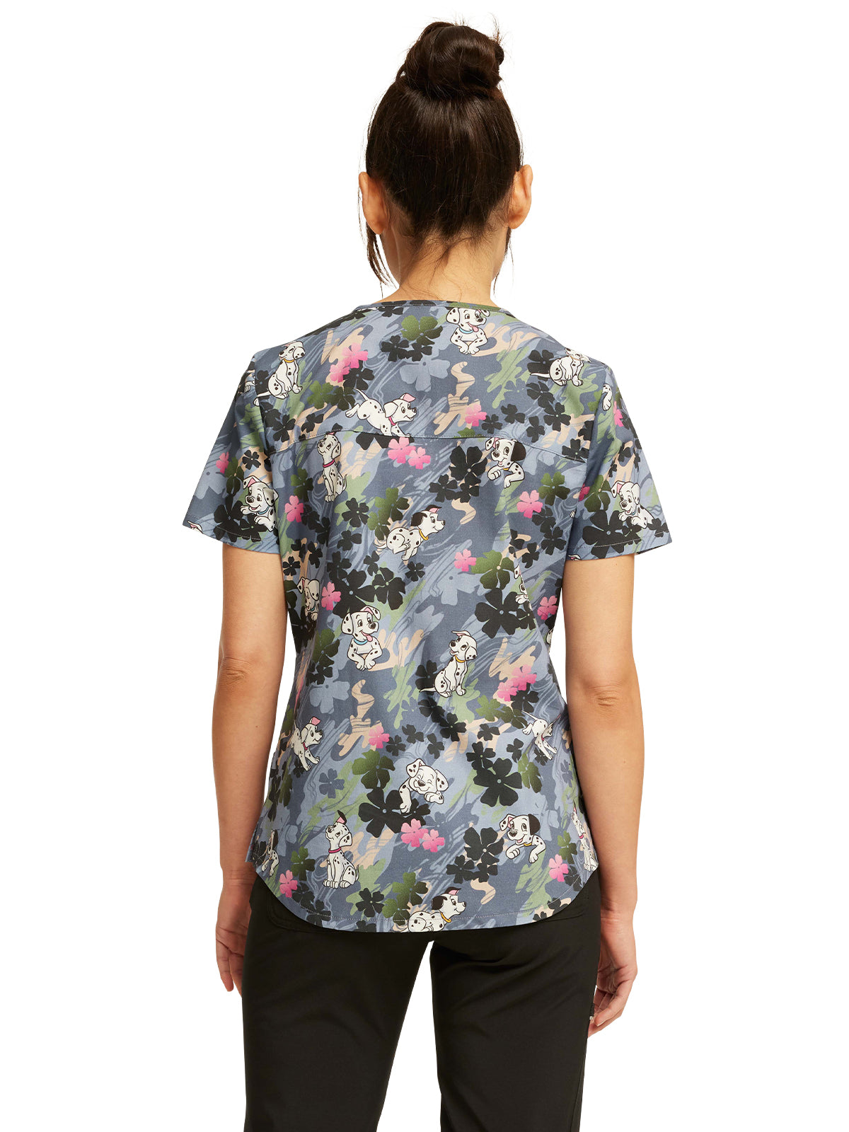 Women's V-Neck Print Top