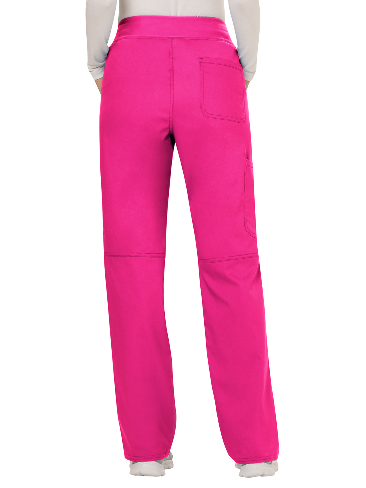 Women's 4-Pocket Mid Rise Straight Leg Pull-on Scrub Pant