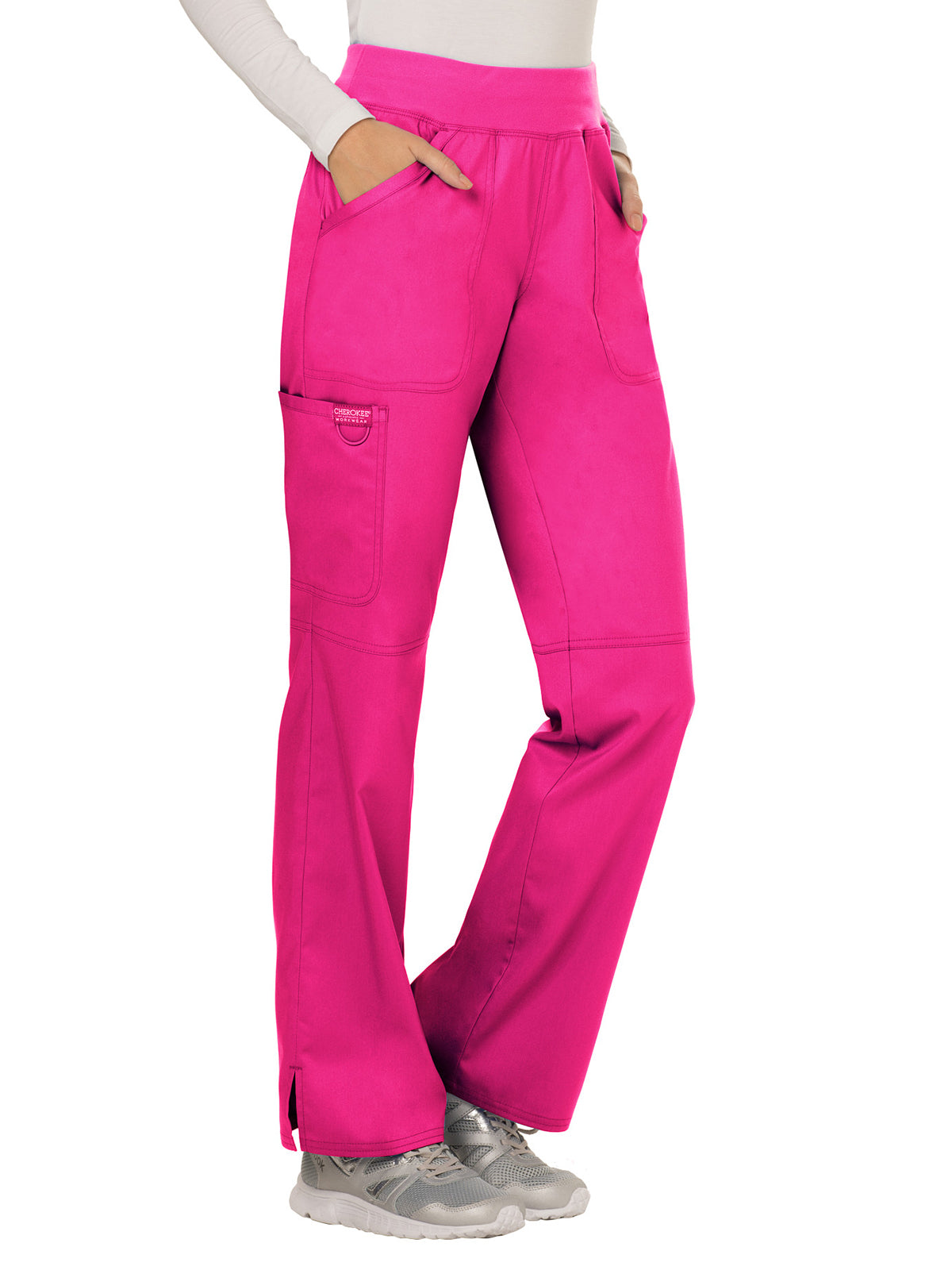 Women's 4-Pocket Mid Rise Straight Leg Pull-on Pant