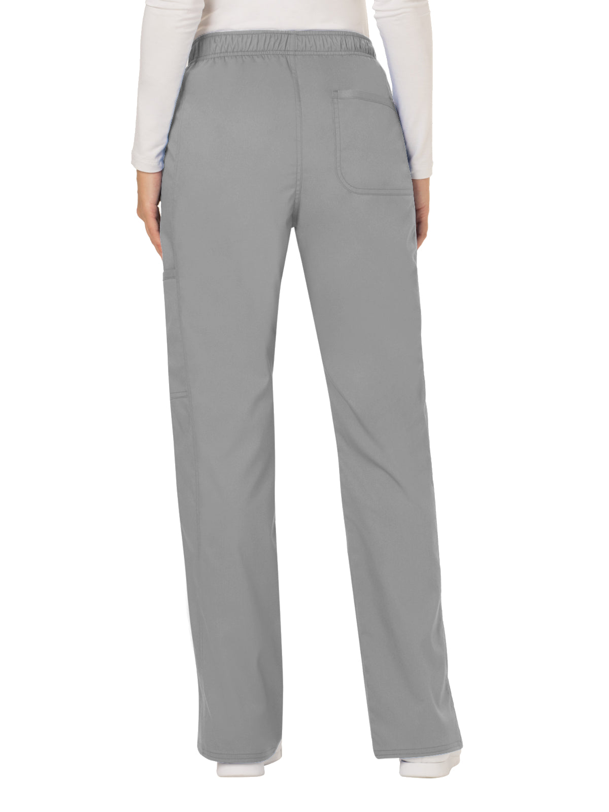 Women's 5-Pocket Mid Rise Drawstring Scrub Pant