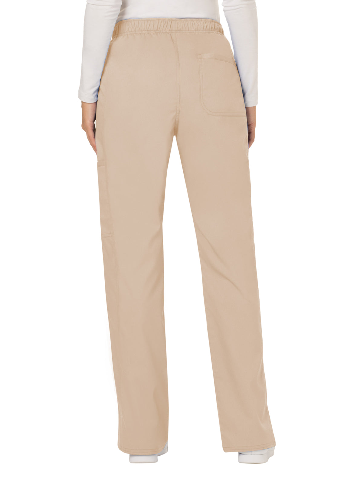 Women's 5-Pocket Mid Rise Drawstring Scrub Pant