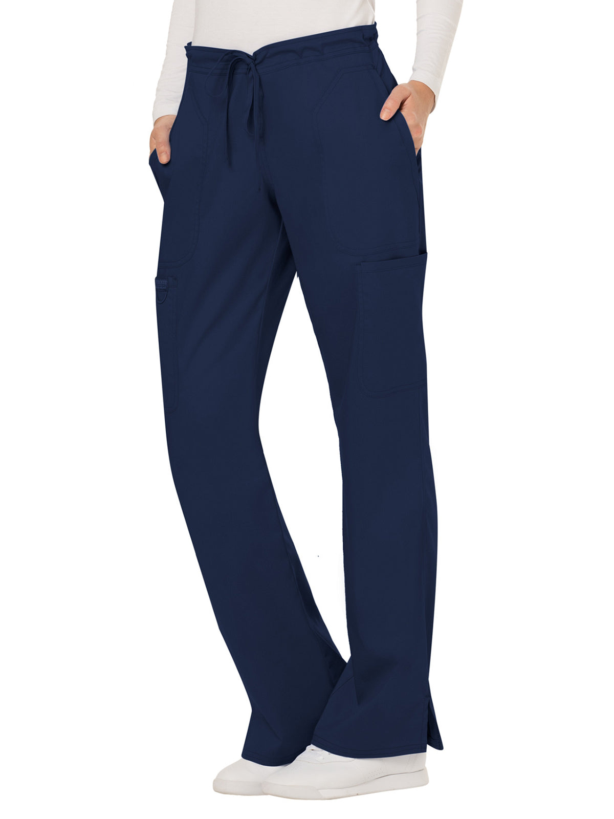 Women's 5-Pocket Mid Rise Drawstring Scrub Pant