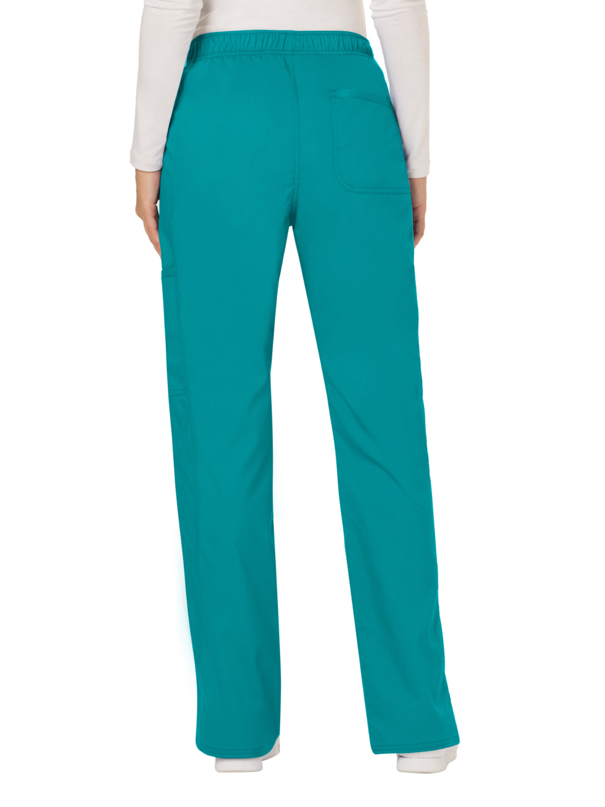 Women's 5-Pocket Mid Rise Drawstring Scrub Pant