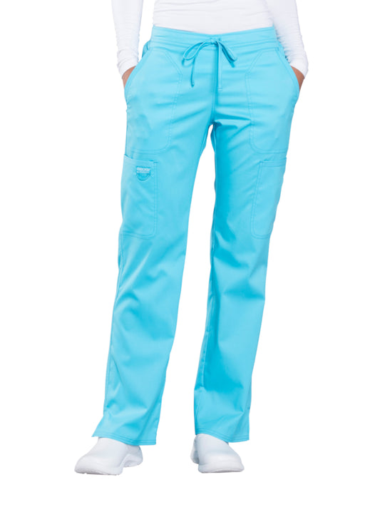 Women's 5-Pocket Mid Rise Drawstring Pant