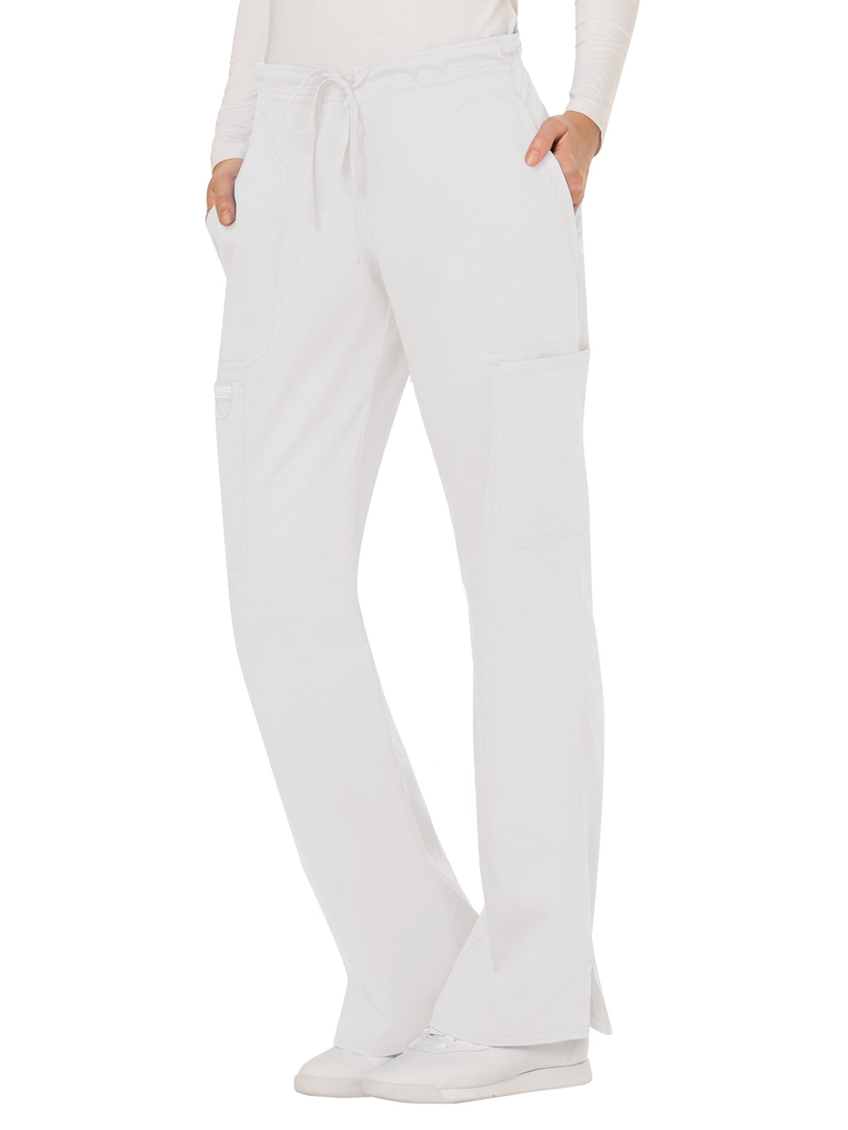 Women's 5-Pocket Mid Rise Drawstring Scrub Pant