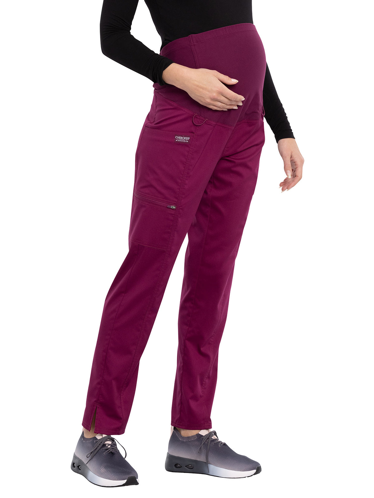 Women's 3-Pocket Maternity Straight Leg Scrub Pant