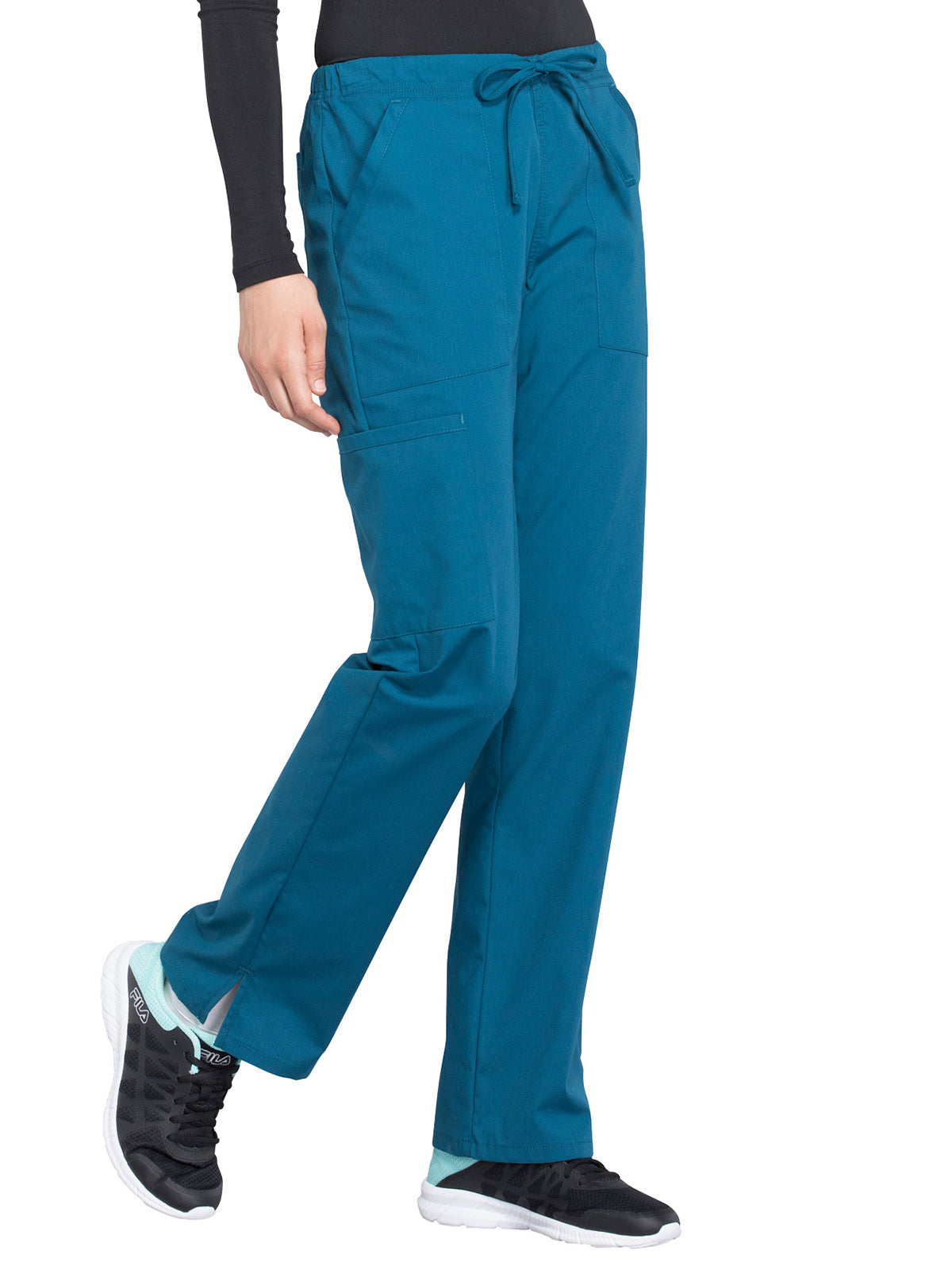 Women's Mid Rise Straight Leg Drawstring Pant