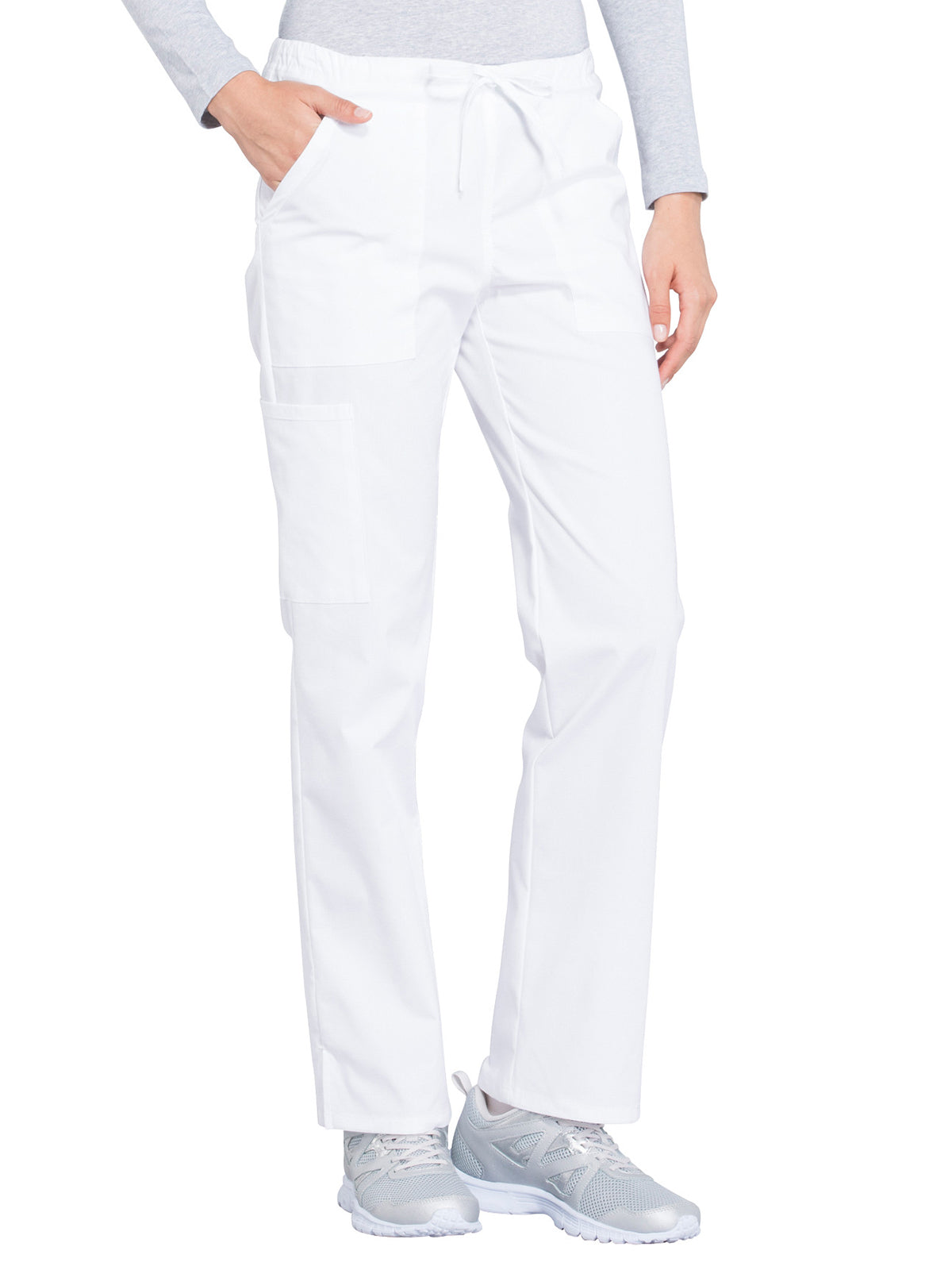 Women's Mid Rise Straight Leg Drawstring Pant