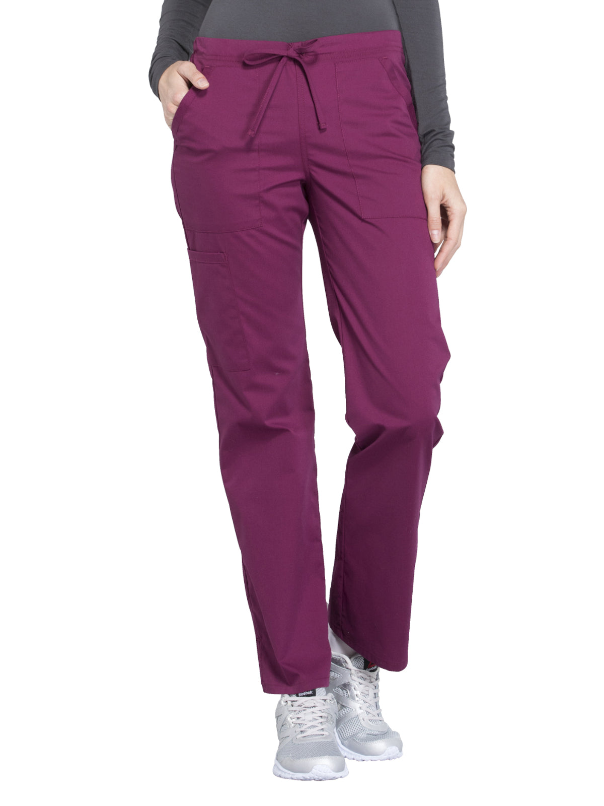 Women's Mid Rise Straight Leg Drawstring Pant