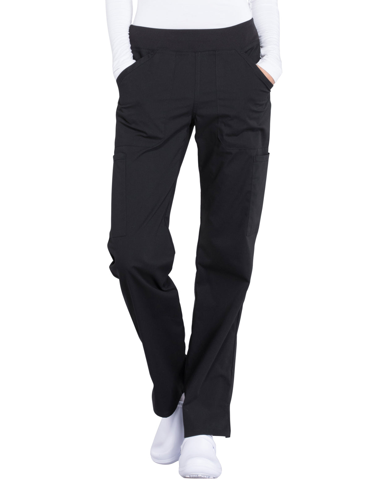 Women's Mid Rise Straight Leg Cargo Scrub Pant