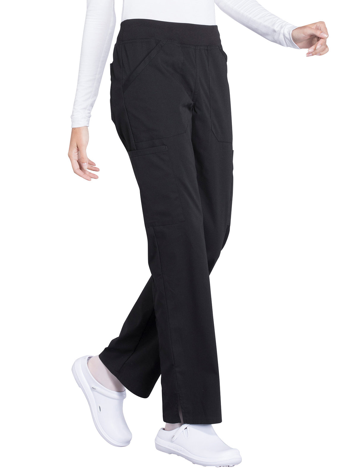 Women's Mid Rise Straight Leg Cargo Scrub Pant