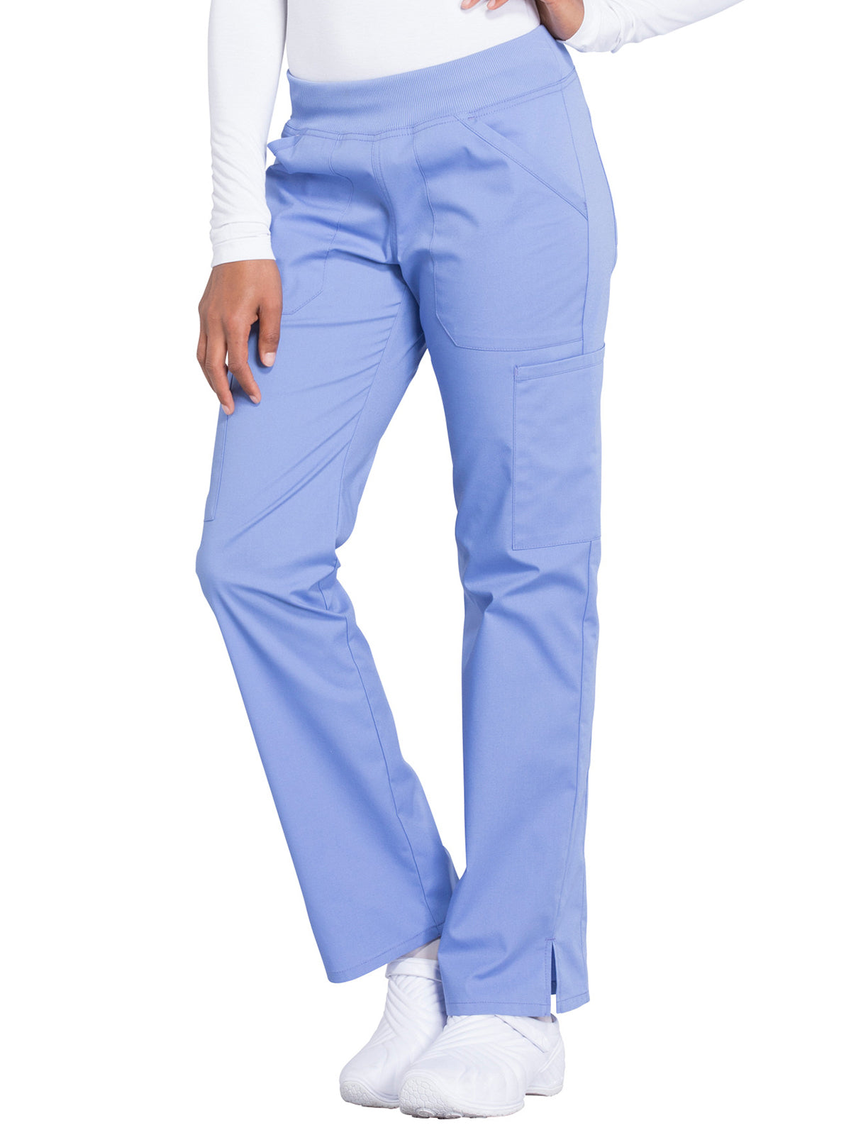 Women's Mid Rise Straight Leg Cargo Scrub Pant