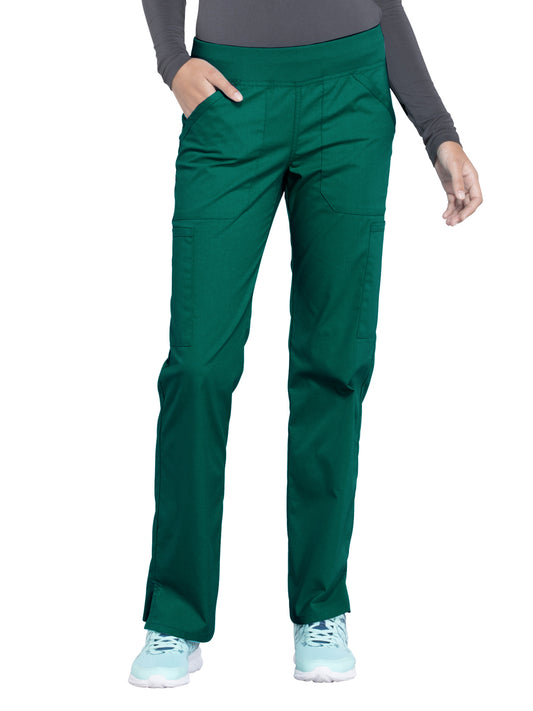 Women's Mid Rise Straight Leg Cargo Scrub Pant