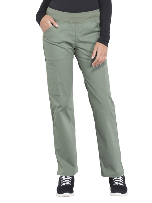 Women's Mid Rise Straight Leg Cargo Pant