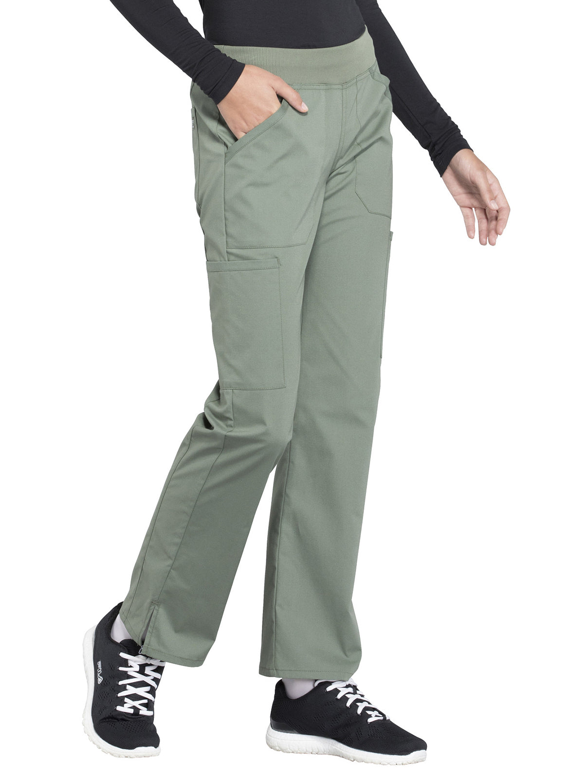 Women's Mid Rise Straight Leg Cargo Pant