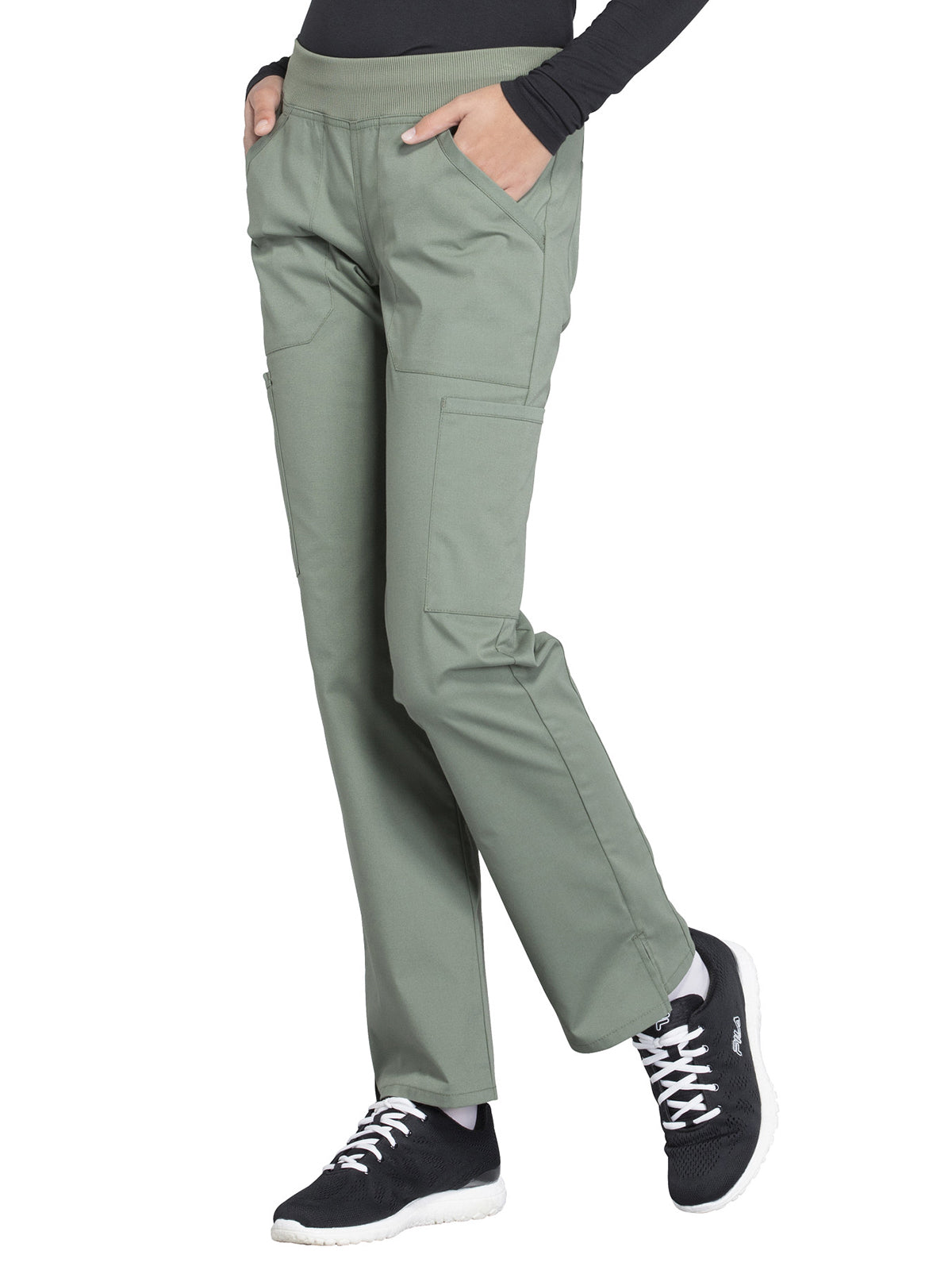 Women's Mid Rise Straight Leg Cargo Pant