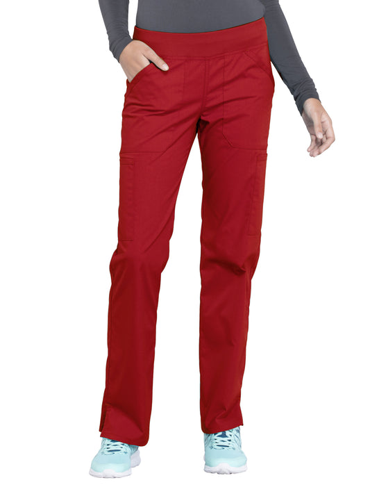 Women's Mid Rise Straight Leg Cargo Scrub Pant