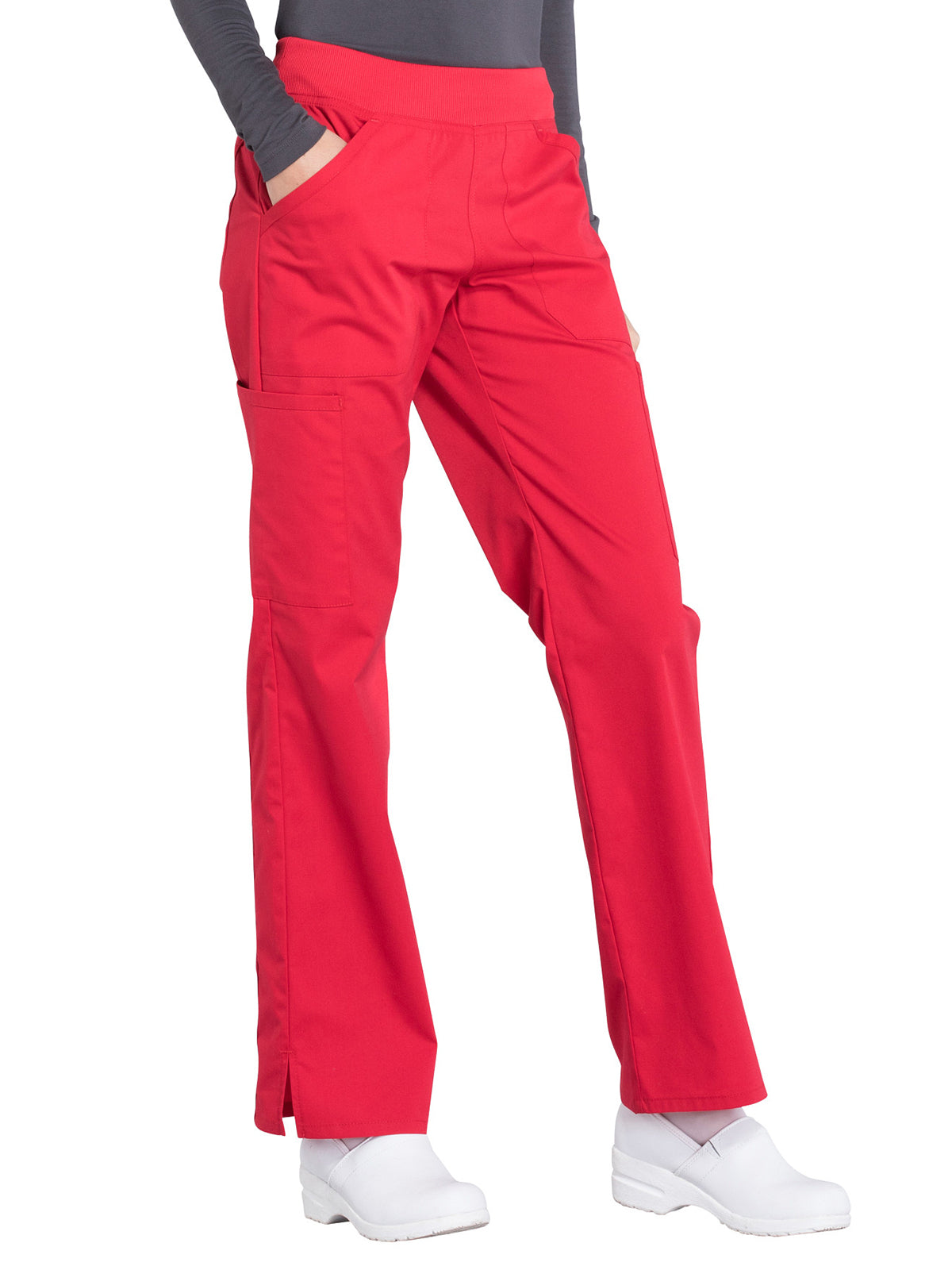 Women's Mid Rise Straight Leg Cargo Scrub Pant