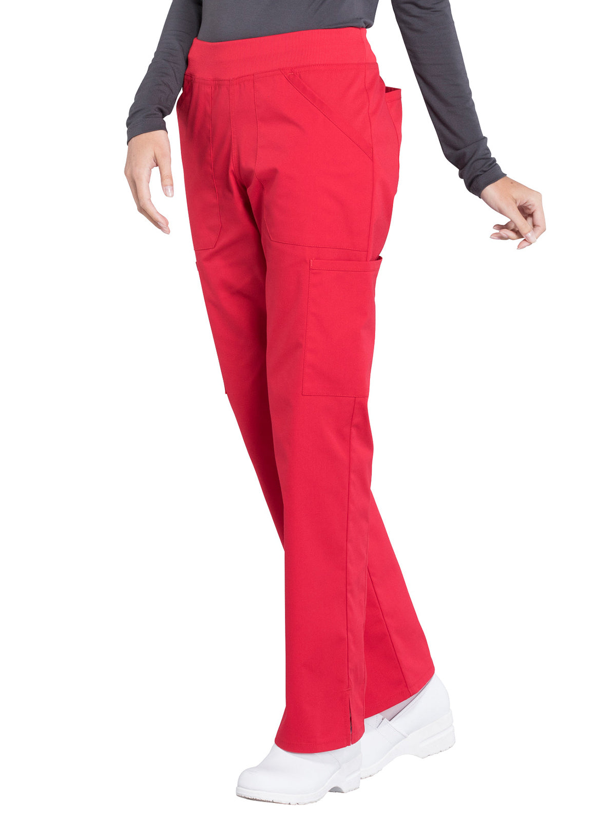 Women's Mid Rise Straight Leg Cargo Scrub Pant