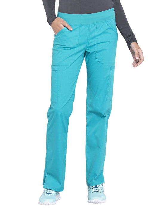 Women's Mid Rise Straight Leg Cargo Scrub Pant