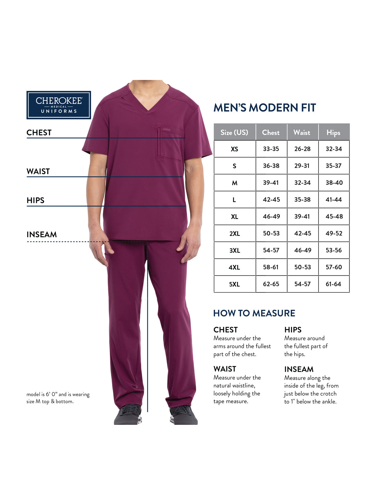 Men's Mid-Rise Pull-On Scrub Pant