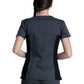 Women's 1-Pocket V-Neck Knit Panel Scrub Top