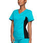 Women's 1-Pocket V-Neck Knit Panel Scrub Top