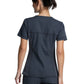 Women's 2-Pocket Knit Panel V-Neck Scrub Top