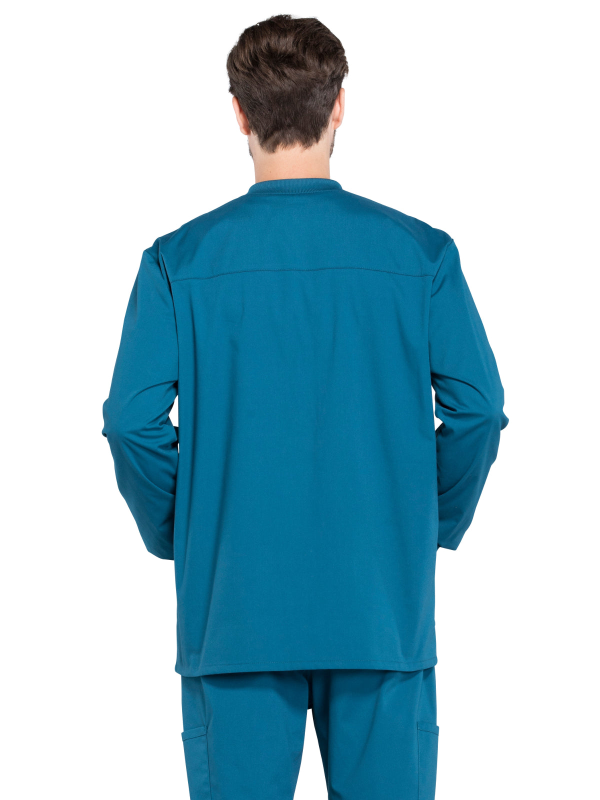 Men's 2-Pocket Snap Front Scrub Jacket