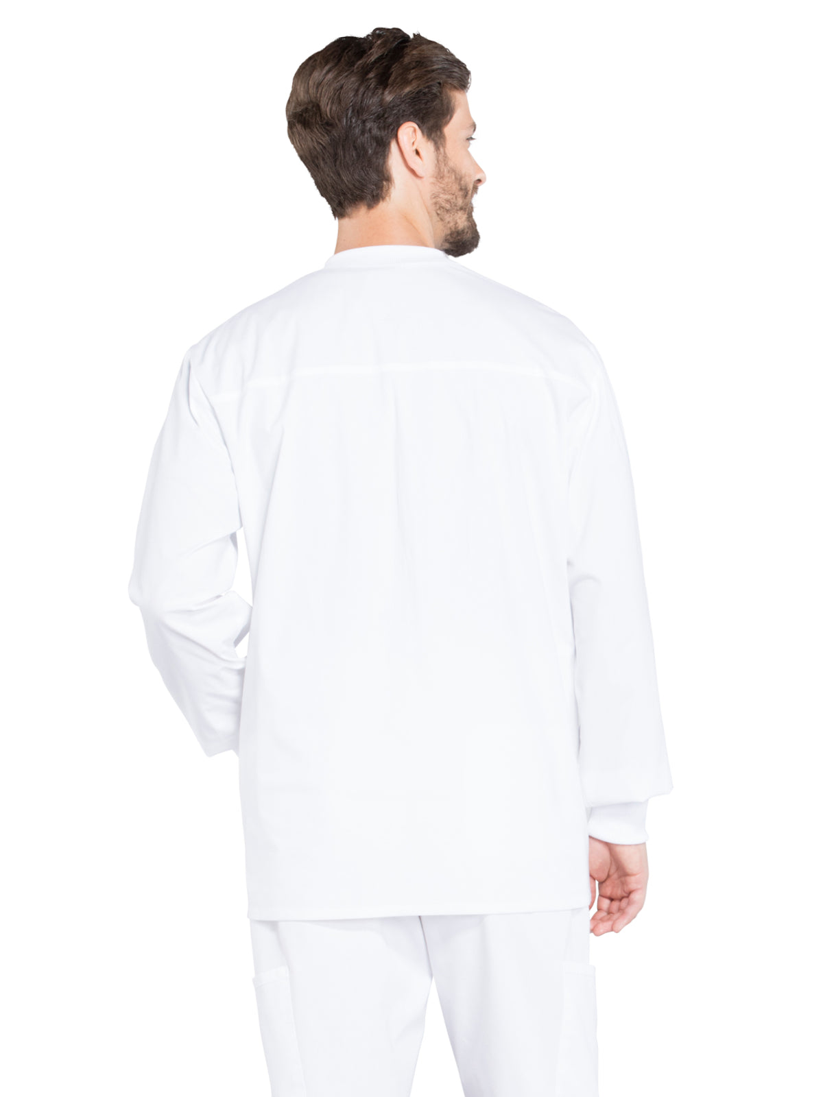 Men's 2-Pocket Snap Front Scrub Jacket