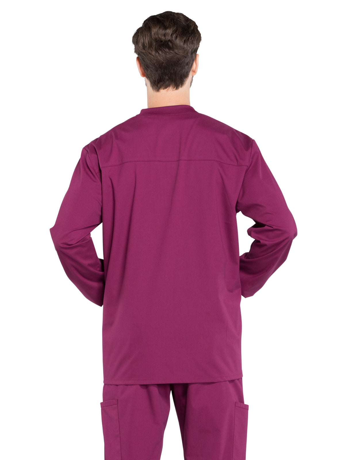 Men's 2-Pocket Snap Front Scrub Jacket