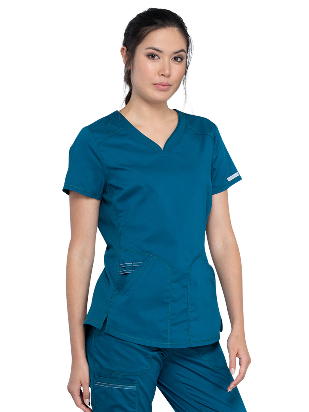 Women's 2-Pocket V-Neck Scrub Top