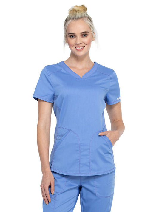 Women's 2-Pocket V-Neck Scrub Top