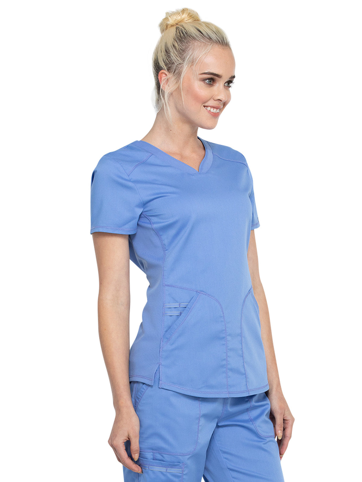 Women's 2-Pocket V-Neck Scrub Top