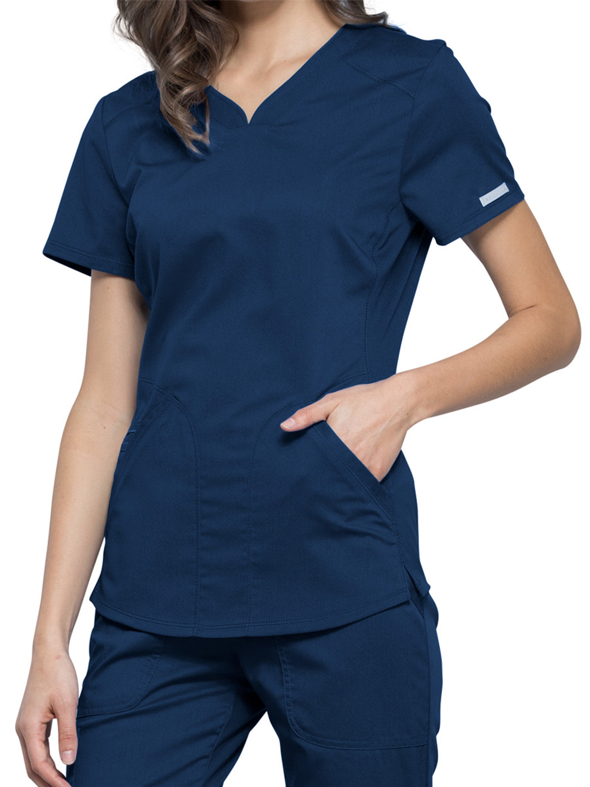 Women's 2-Pocket V-Neck Scrub Top