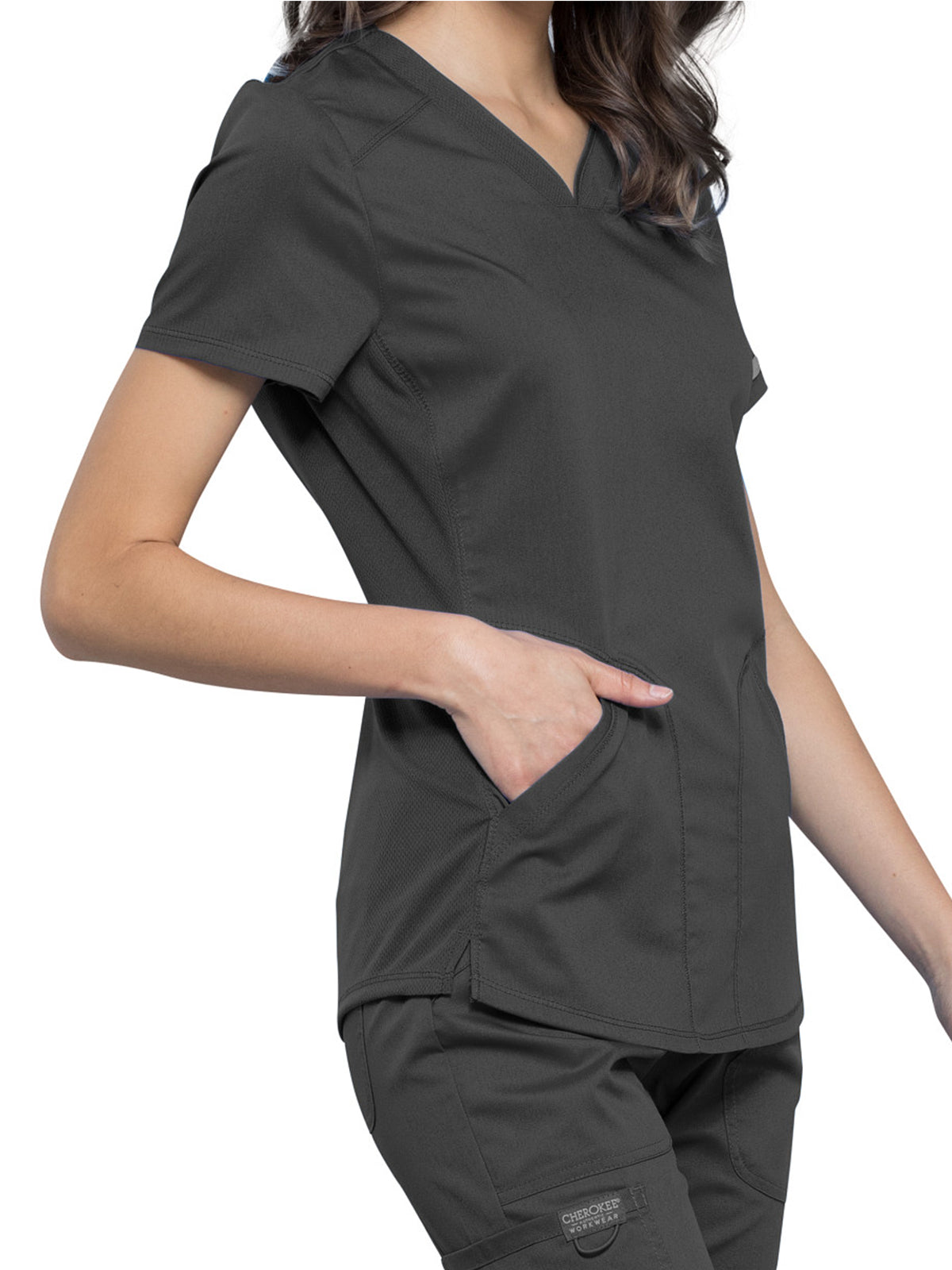 Women's 2-Pocket V-Neck Top