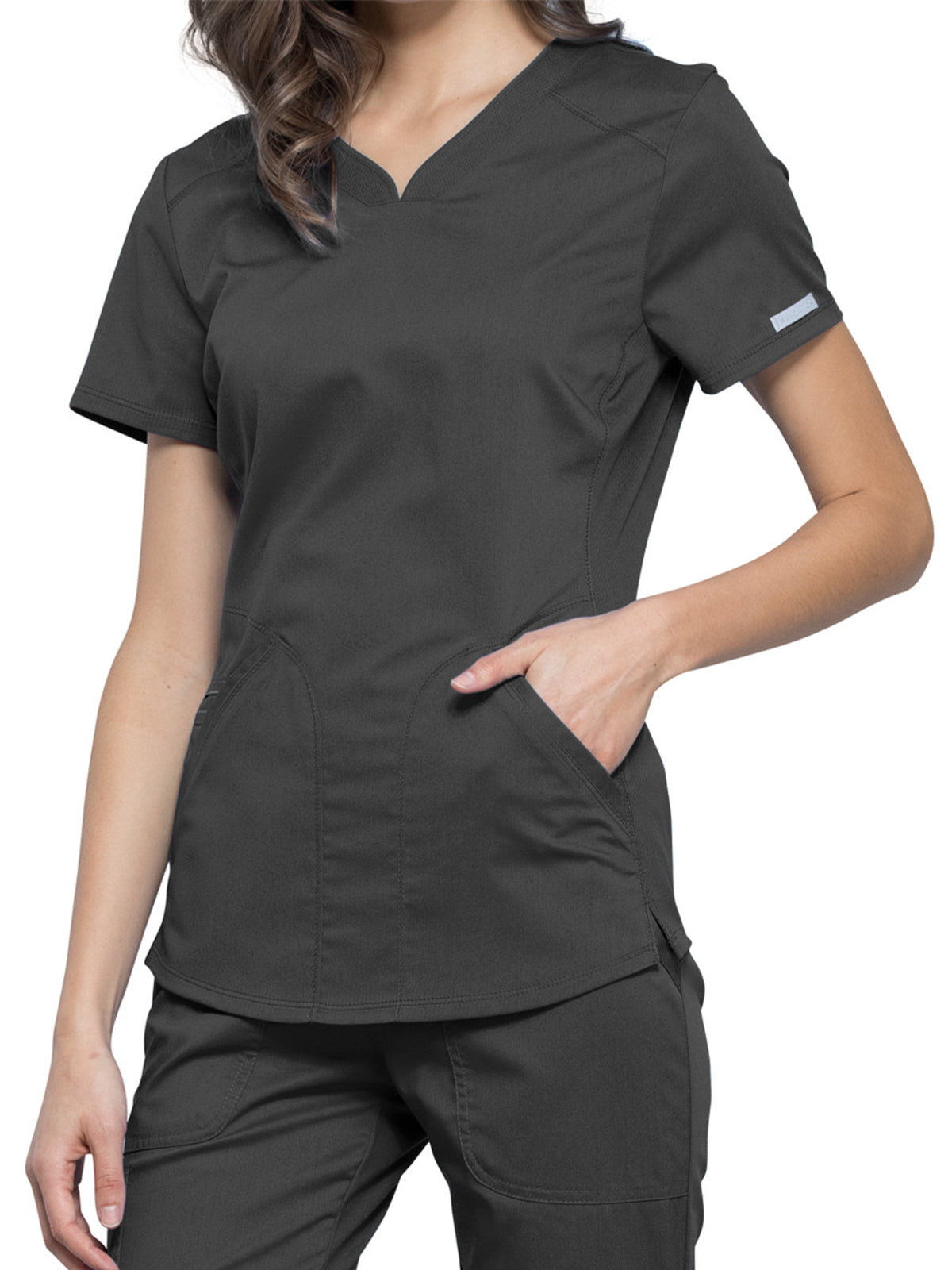 Women's 2-Pocket V-Neck Scrub Top