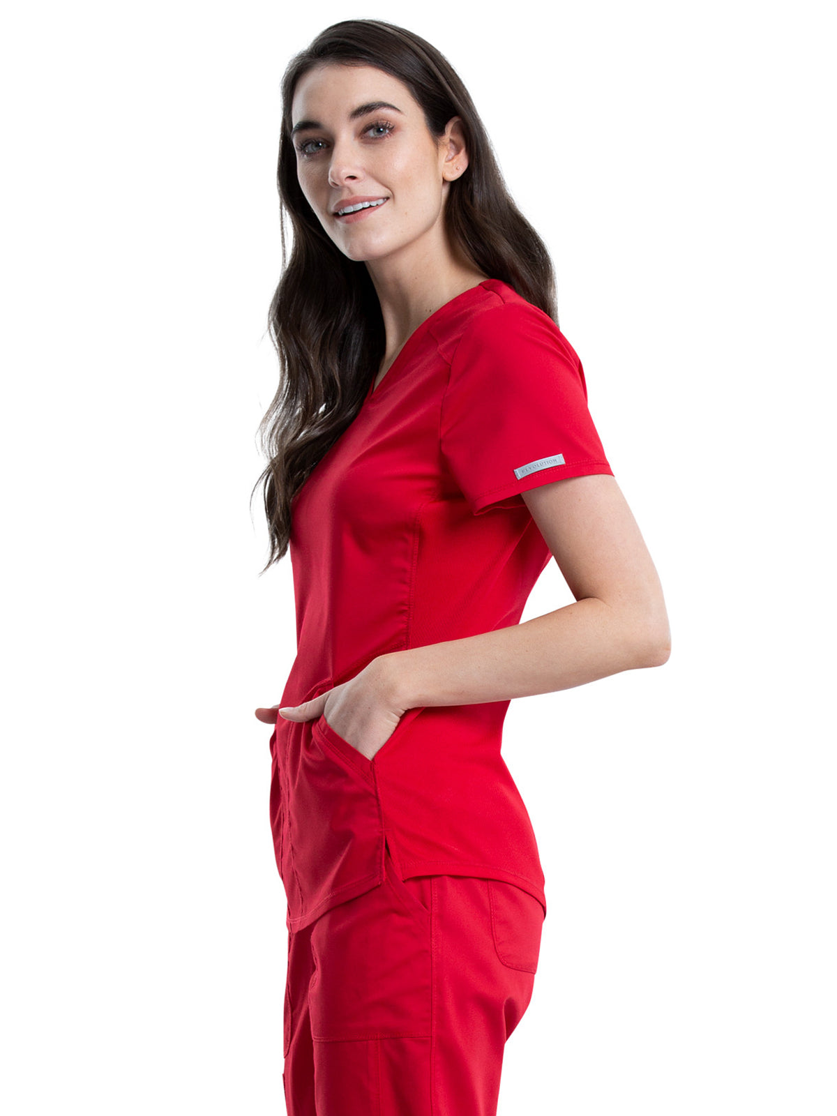 Women's 2-Pocket V-Neck Scrub Top