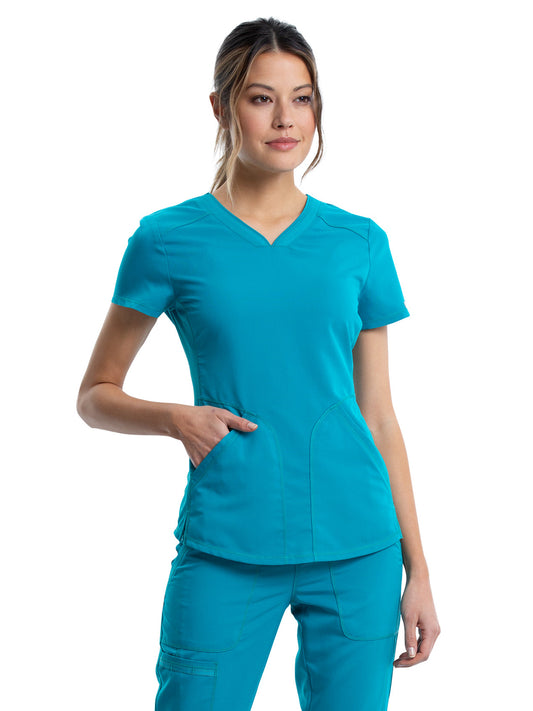 Women's 2-Pocket V-Neck Scrub Top