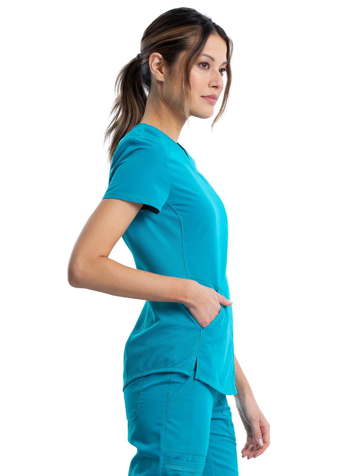 Women's 2-Pocket V-Neck Scrub Top