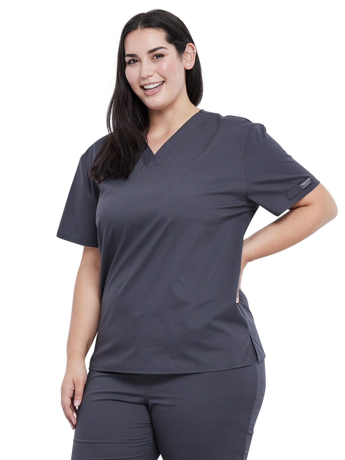 Unisex Pocketless Tuckable V-Neck Top