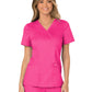 Women's 2-Pocket Mock Wrap Scrub Top