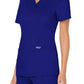 Women's 2-Pocket Mock Wrap Scrub Top