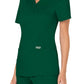 Women's 2-Pocket Mock Wrap Scrub Top