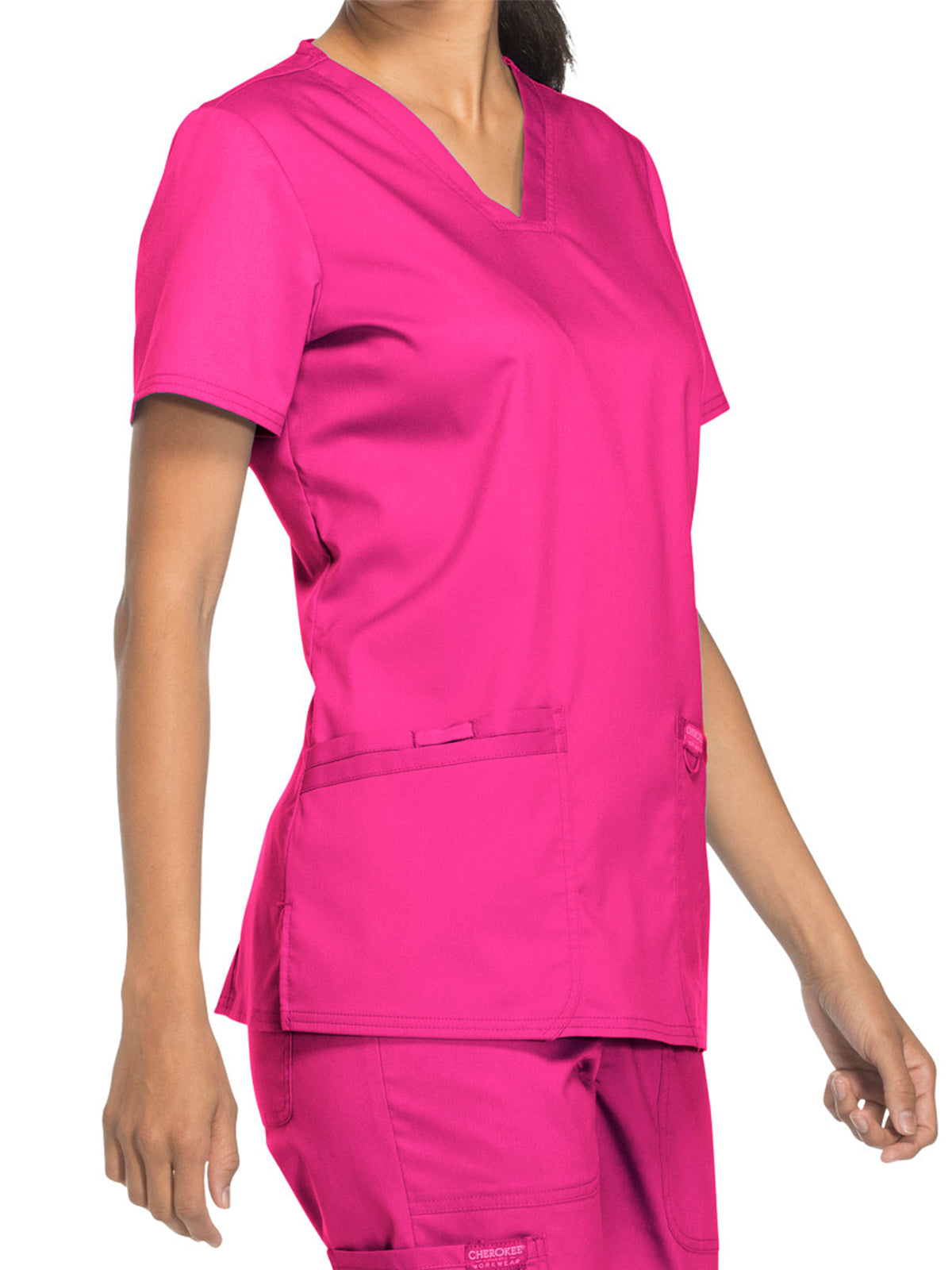 Women's 3-Pocket V-Neck Scrub Top