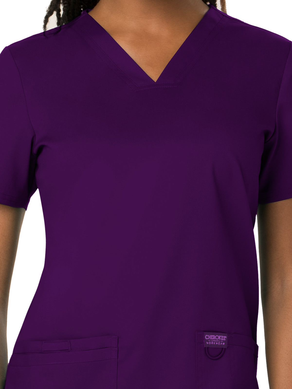 Women's 3-Pocket V-Neck Scrub Top