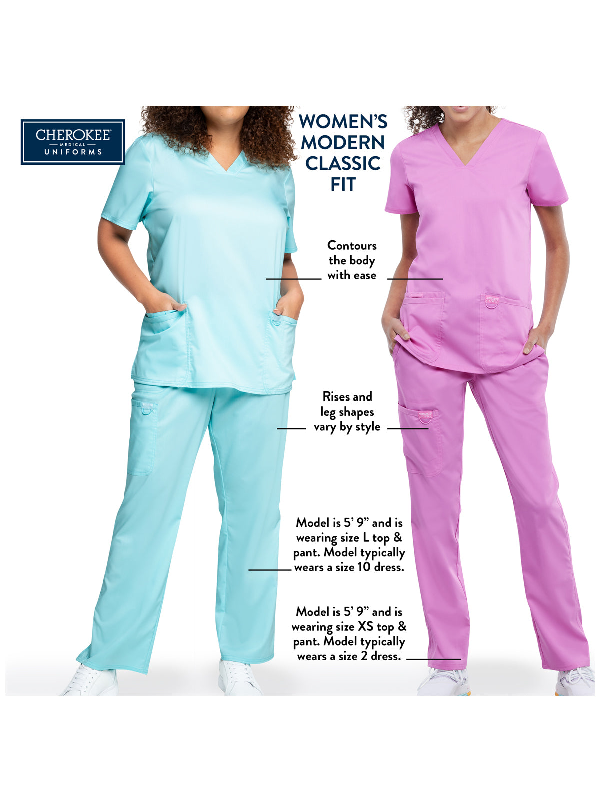 Women's 3-Pocket V-Neck Scrub Top